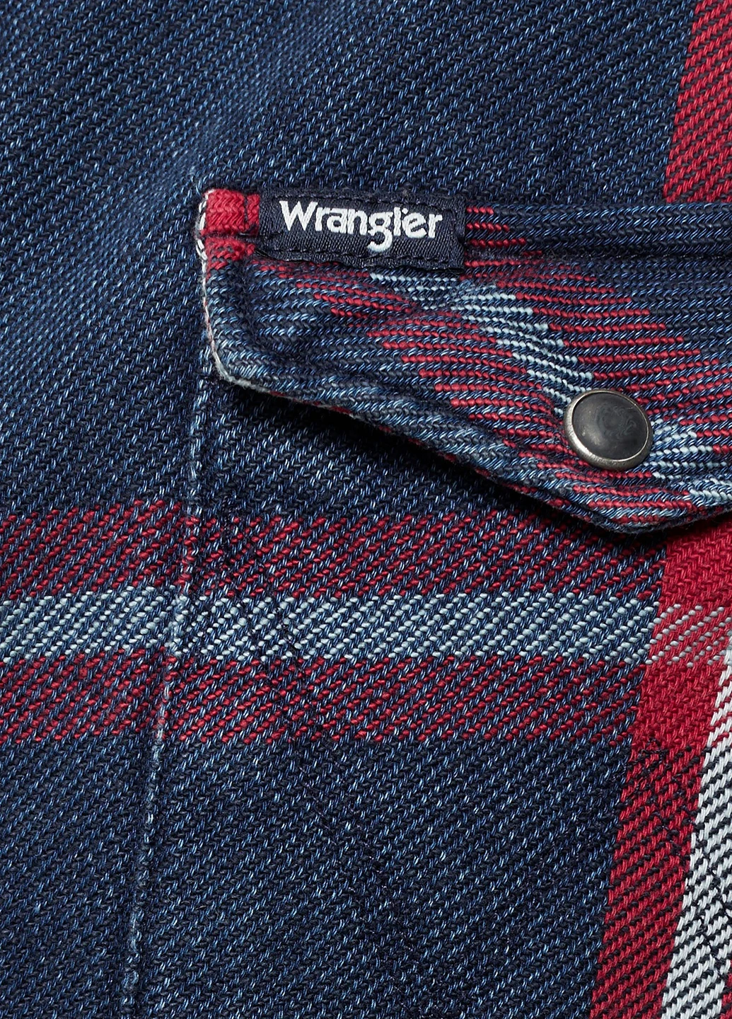 Темно-синяя кэжуал рубашка в клетку Wrangler
