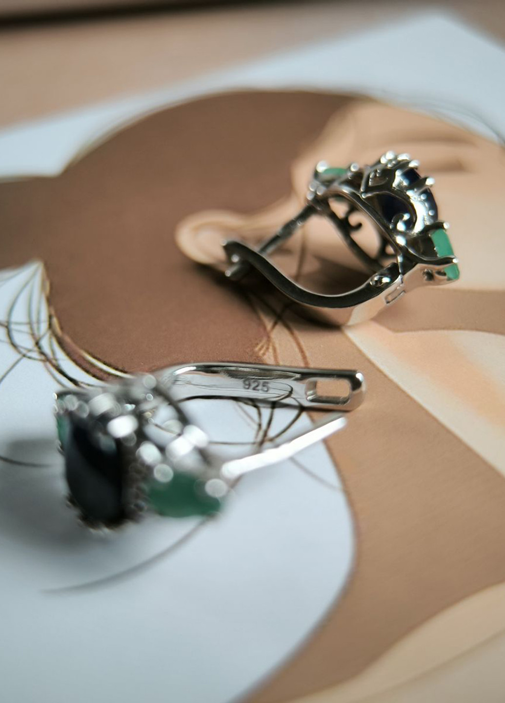 Сережки Silver Flame (353782463)