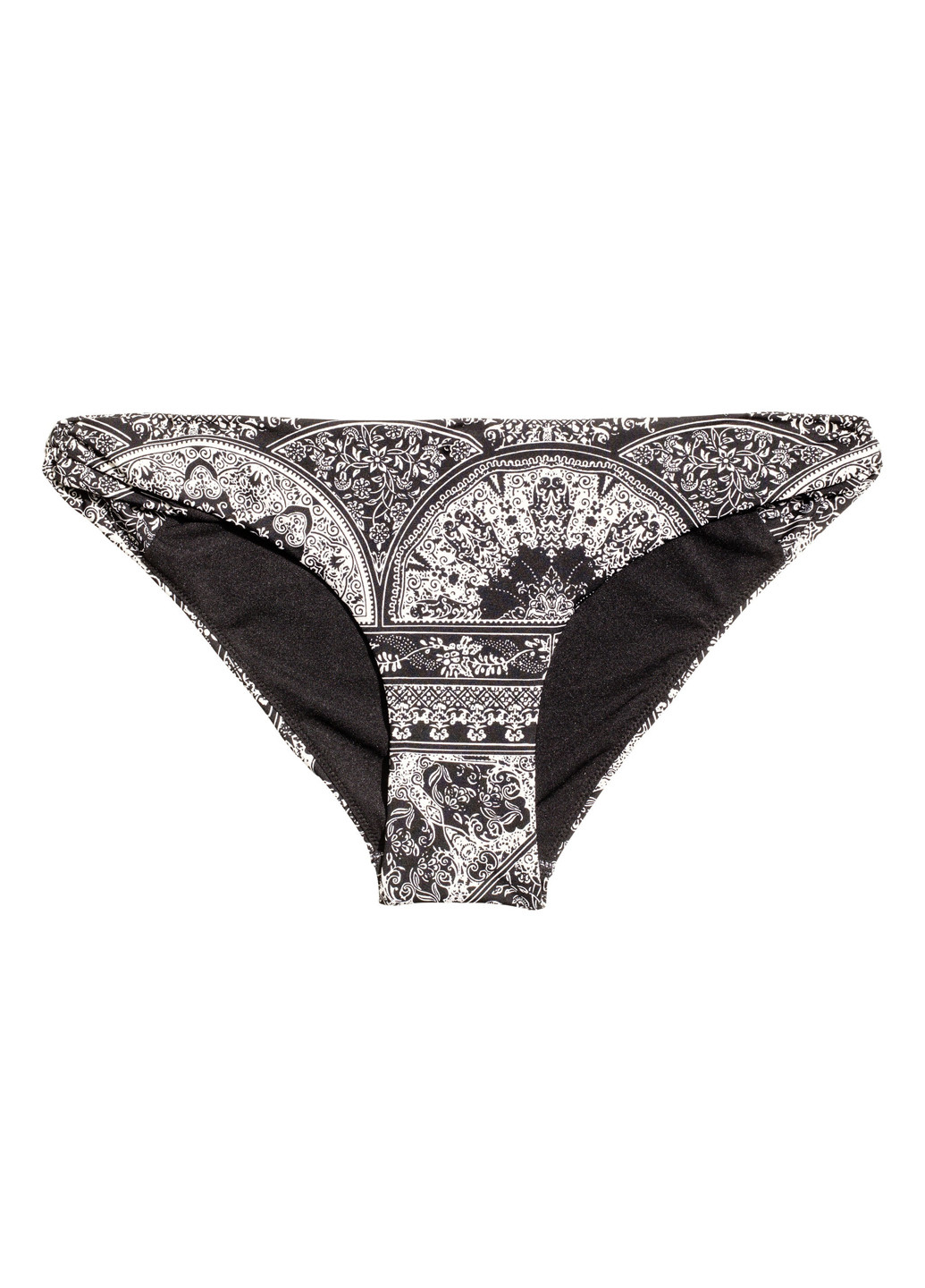 Черные купальные трусики-плавки с орнаментом H&M