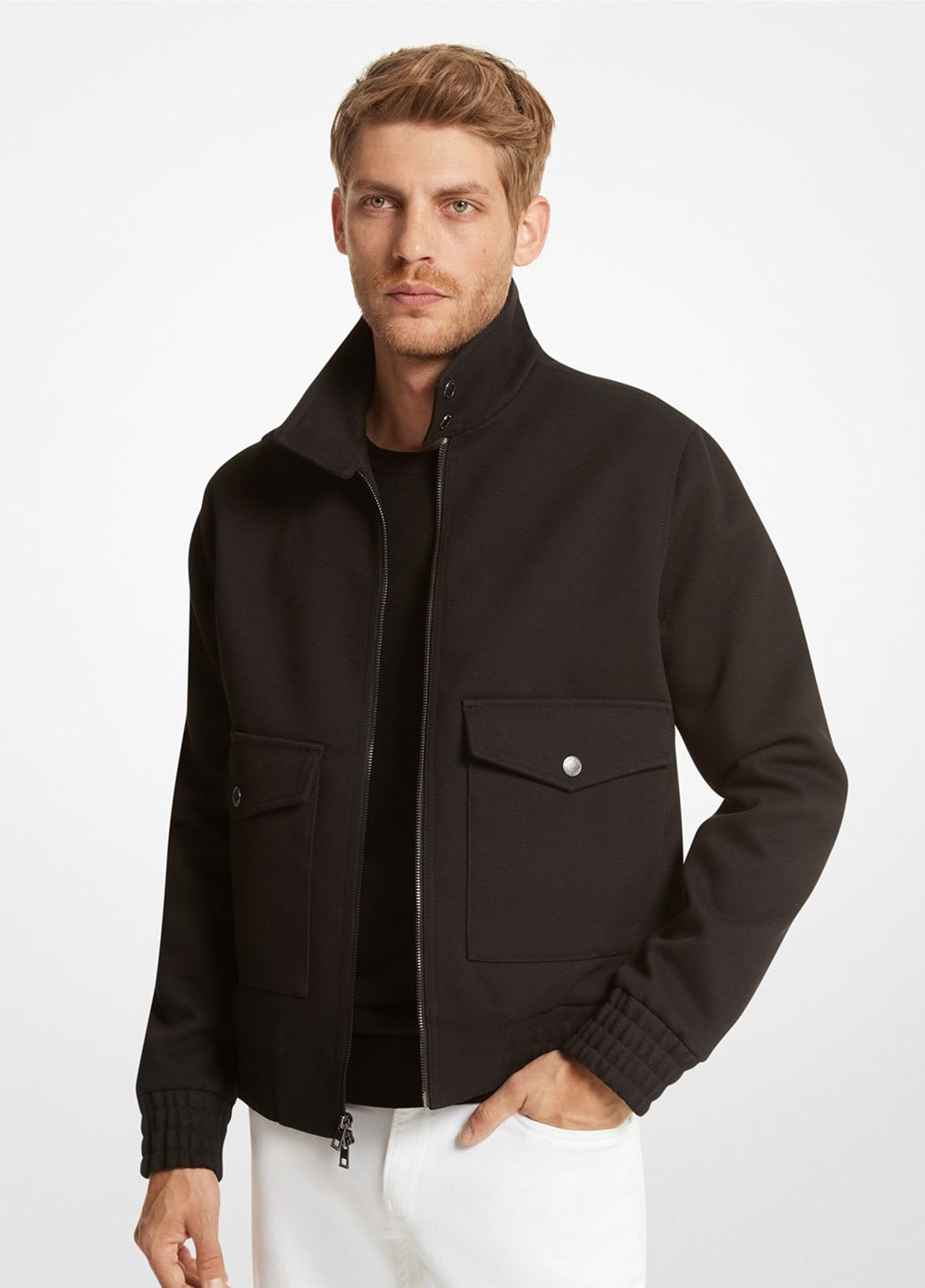 Черная демисезонная куртка Michael Kors