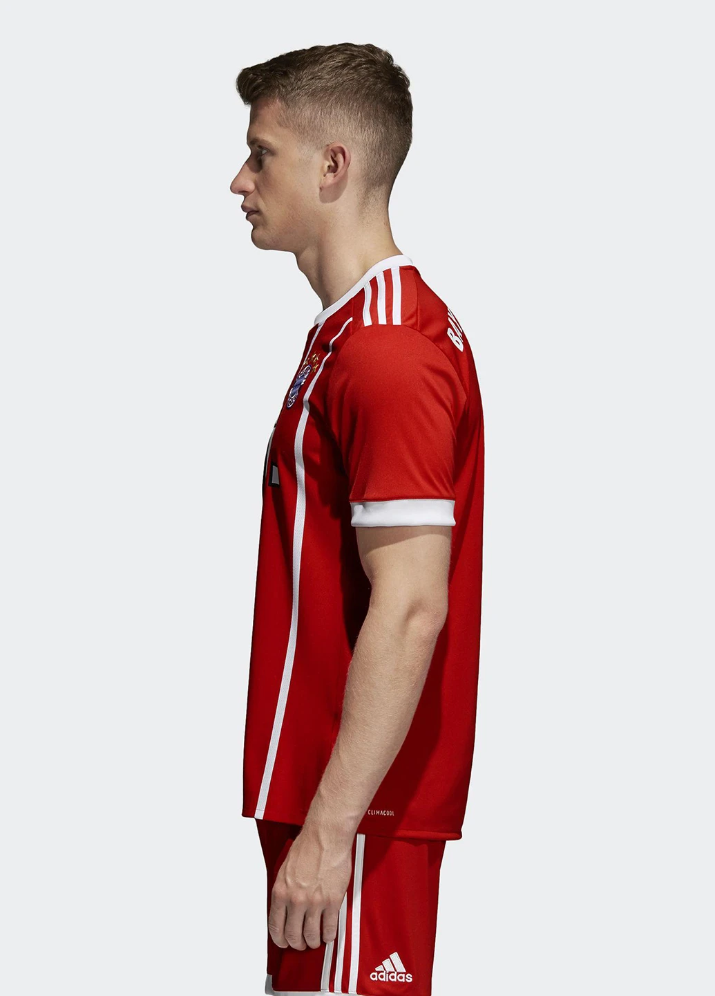Червона футболка з коротким рукавом adidas