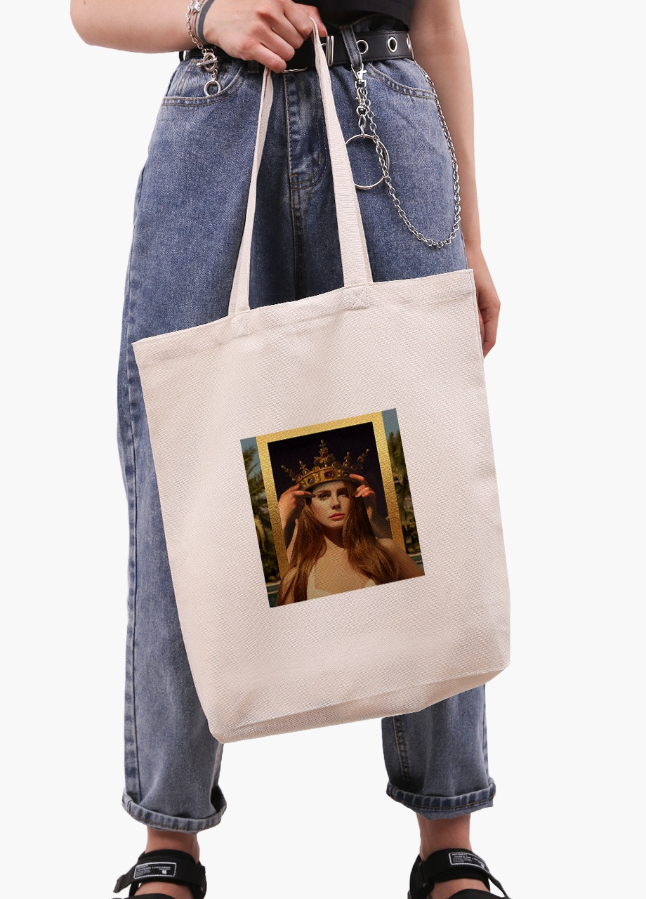 Эко сумка шоппер белая Ренессанс Лана дел Рей (Renaissance Lana Del Rey) (9227-1590-WTD) Еко сумка шоппер біла 41*39*8 см MobiPrint (215943758)