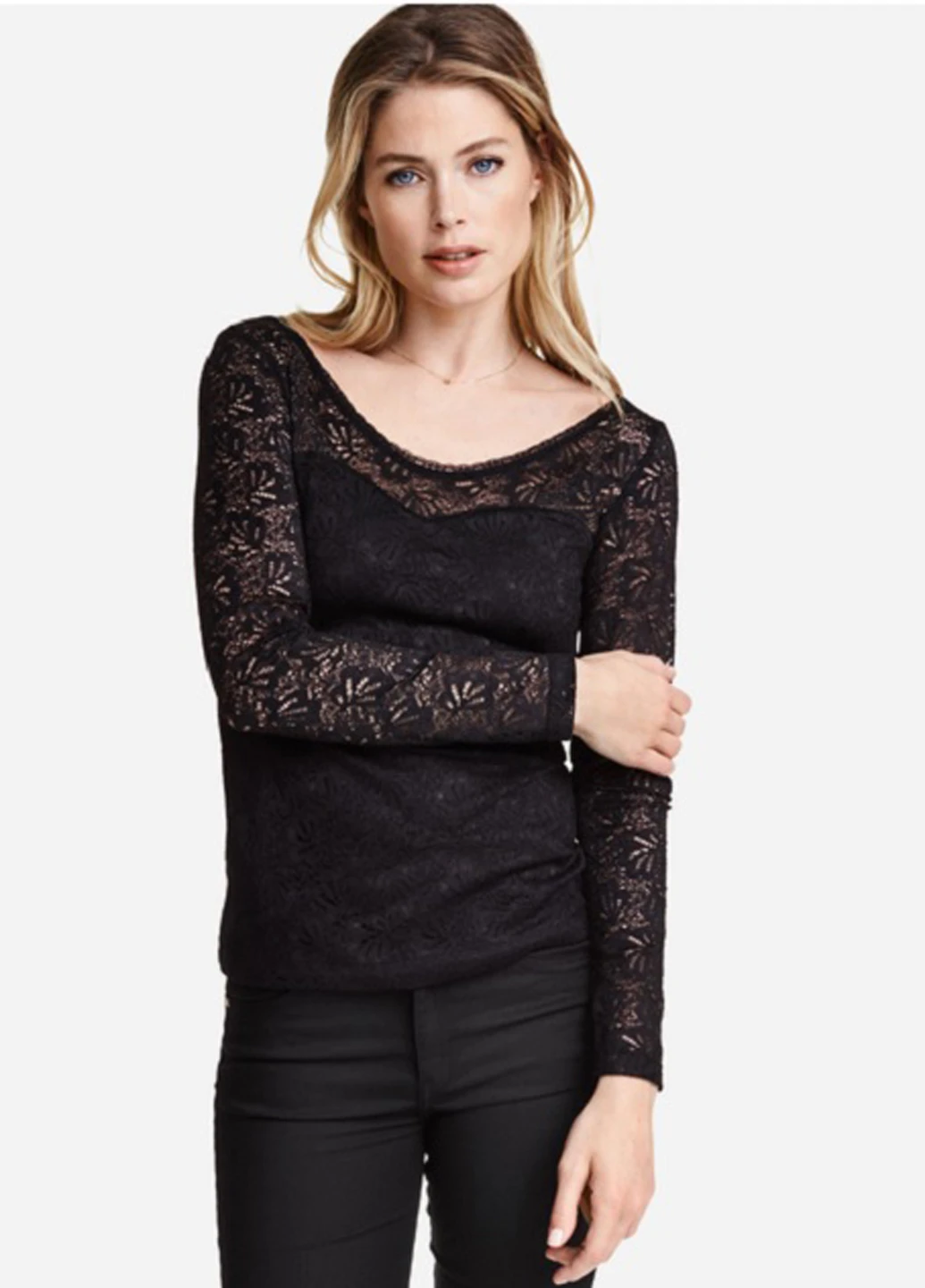 Чёрная блуза H&M