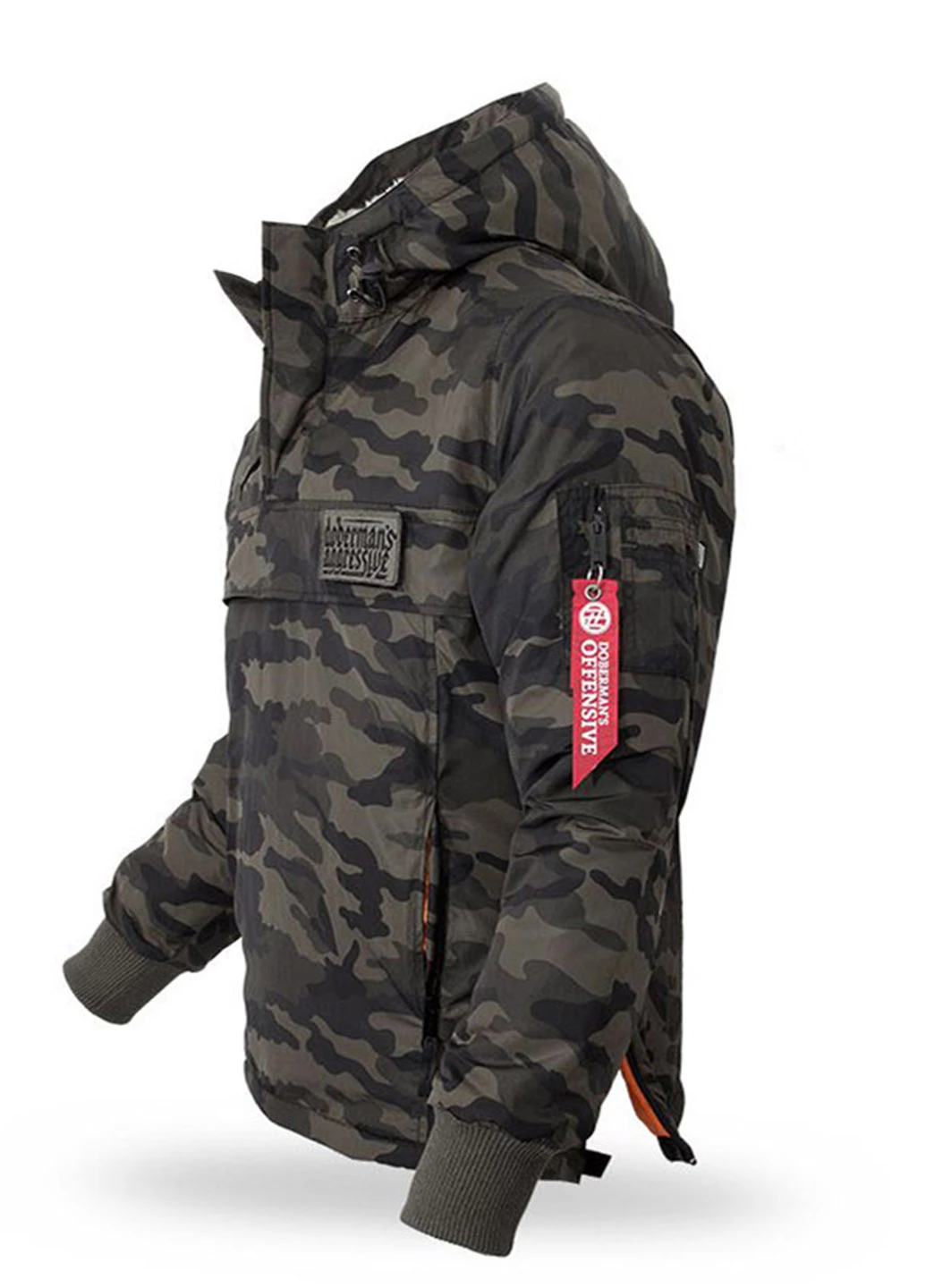 Комбінована зимня куртка-анорак ku201 camo Dobermans Aggressive