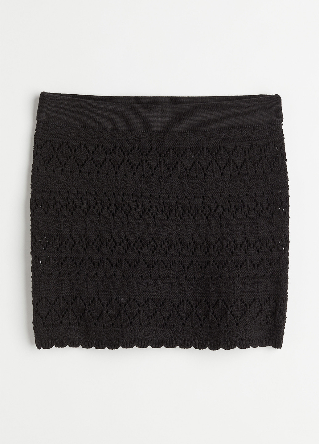 Черная пляжный однотонная юбка H&M карандаш