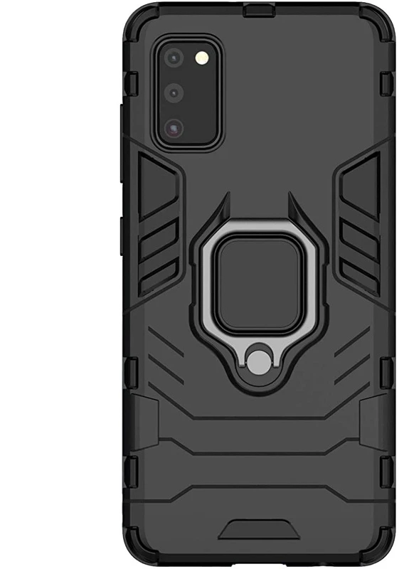 Ударостійкий чохол Transformer Ring for Magnet для Samsung Galaxy A41 Чорний / Soul Black (is_00000036434_4) Epik (238479772)
