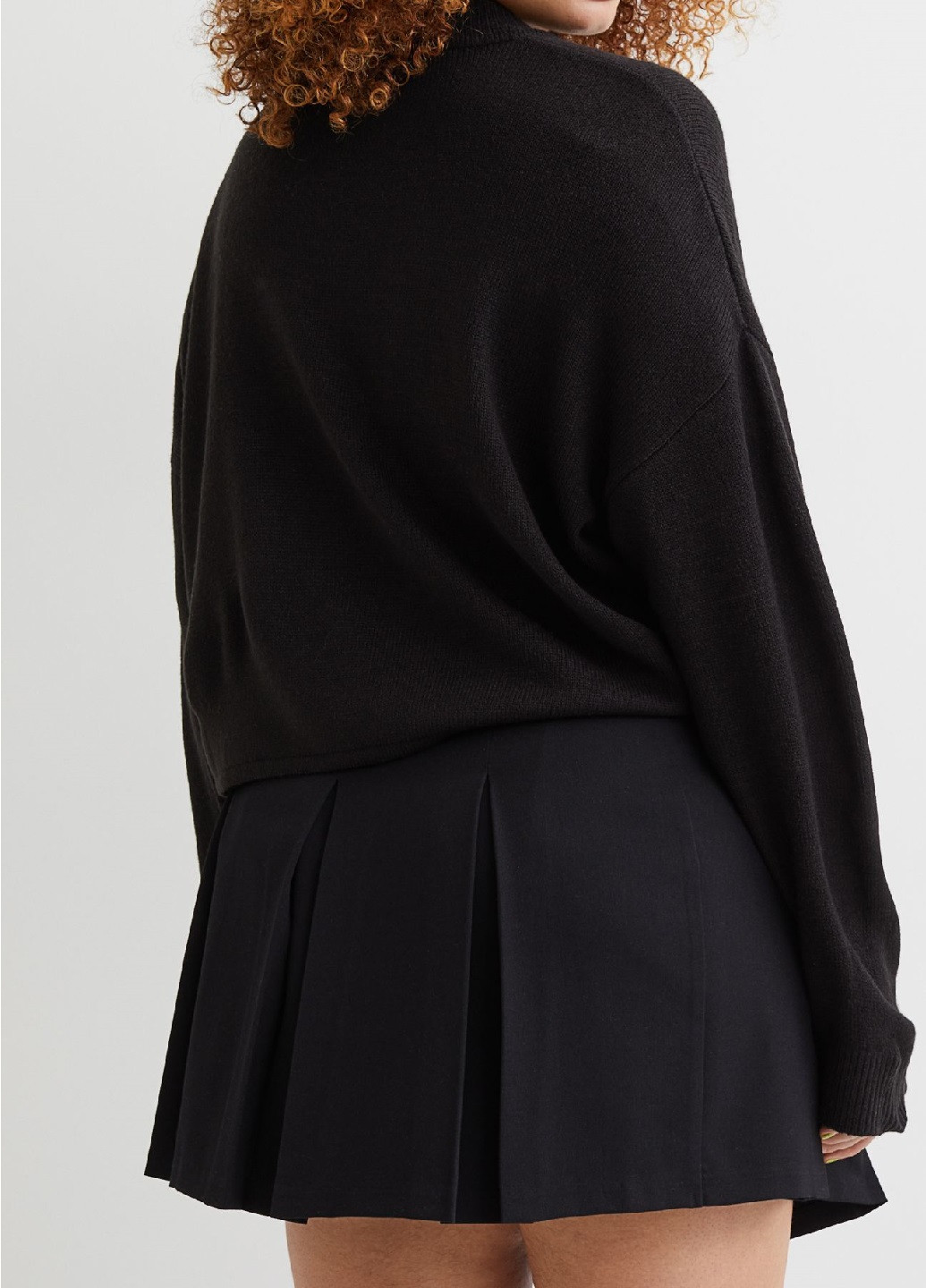 Черная с надписью юбка H&M