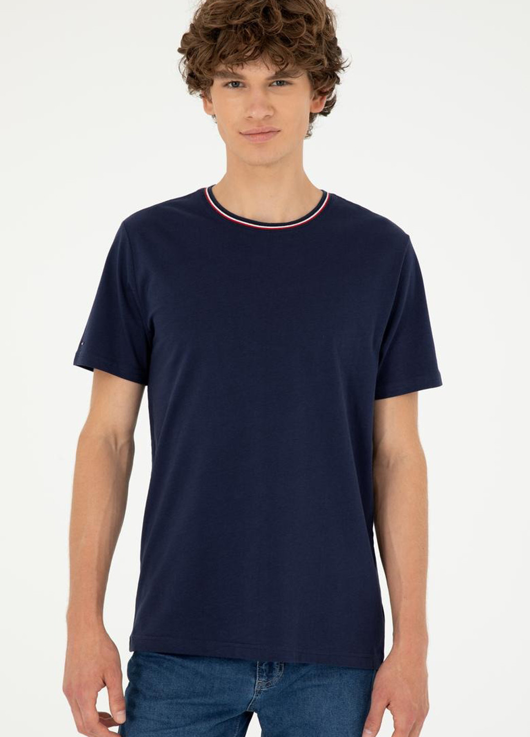 Темно-синя футболка U.S. Polo Assn.