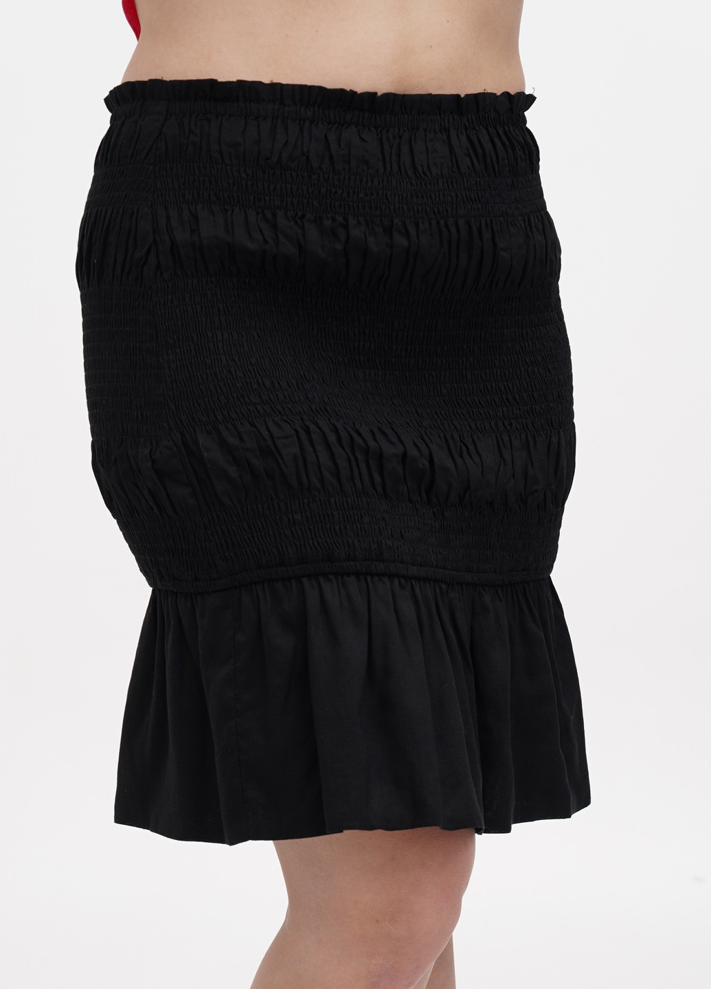 Черная кэжуал однотонная юбка NA-KD
