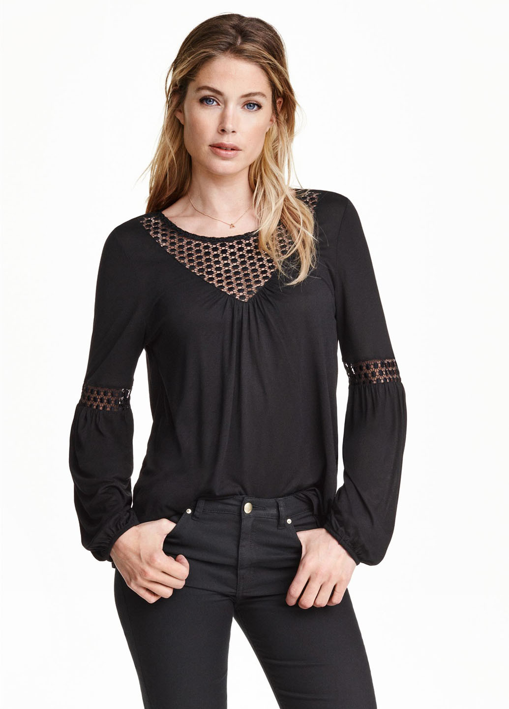 Чорна блуза H&M