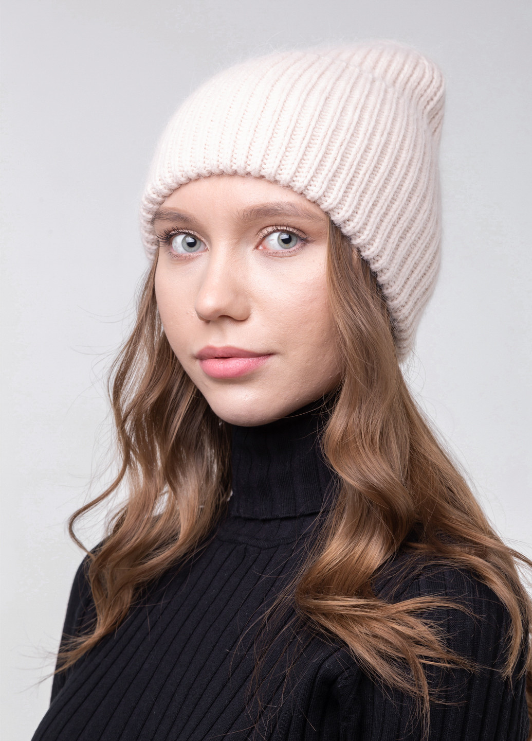 Тепла зимова ангорова шапка жіноча без підкладки 340061 Merlini (251115865)