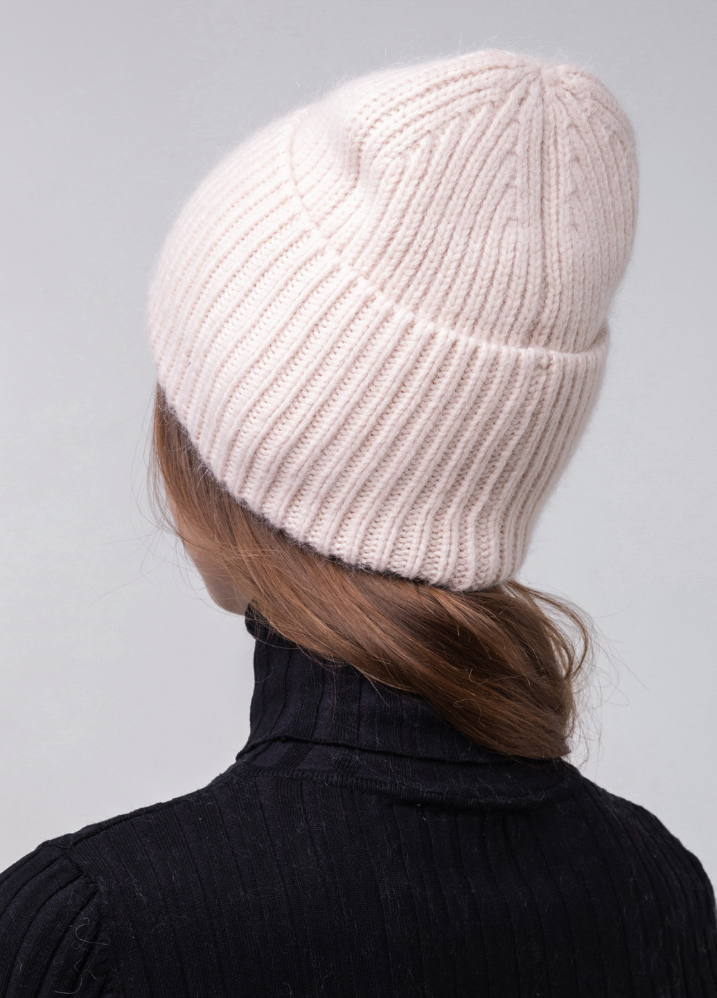 Тепла зимова ангорова шапка жіноча без підкладки 340061 Merlini (251115865)