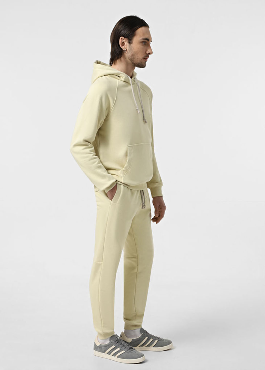 Бежевые кэжуал демисезонные джоггеры брюки Promin