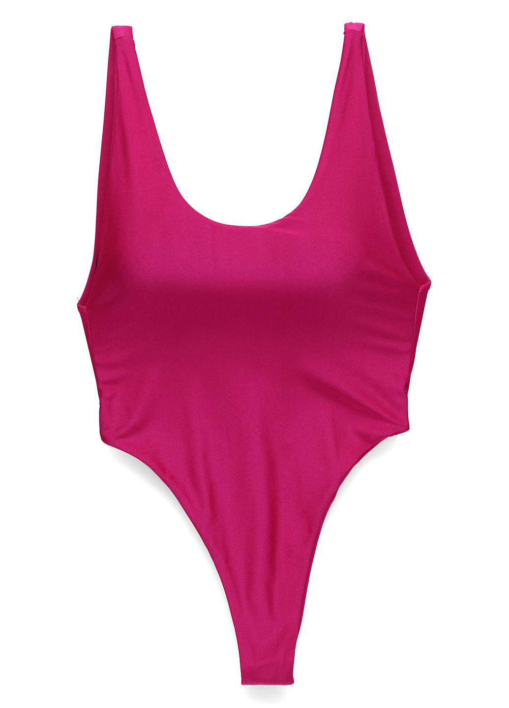 Малиновый летний купальник слитный Nasty Gal