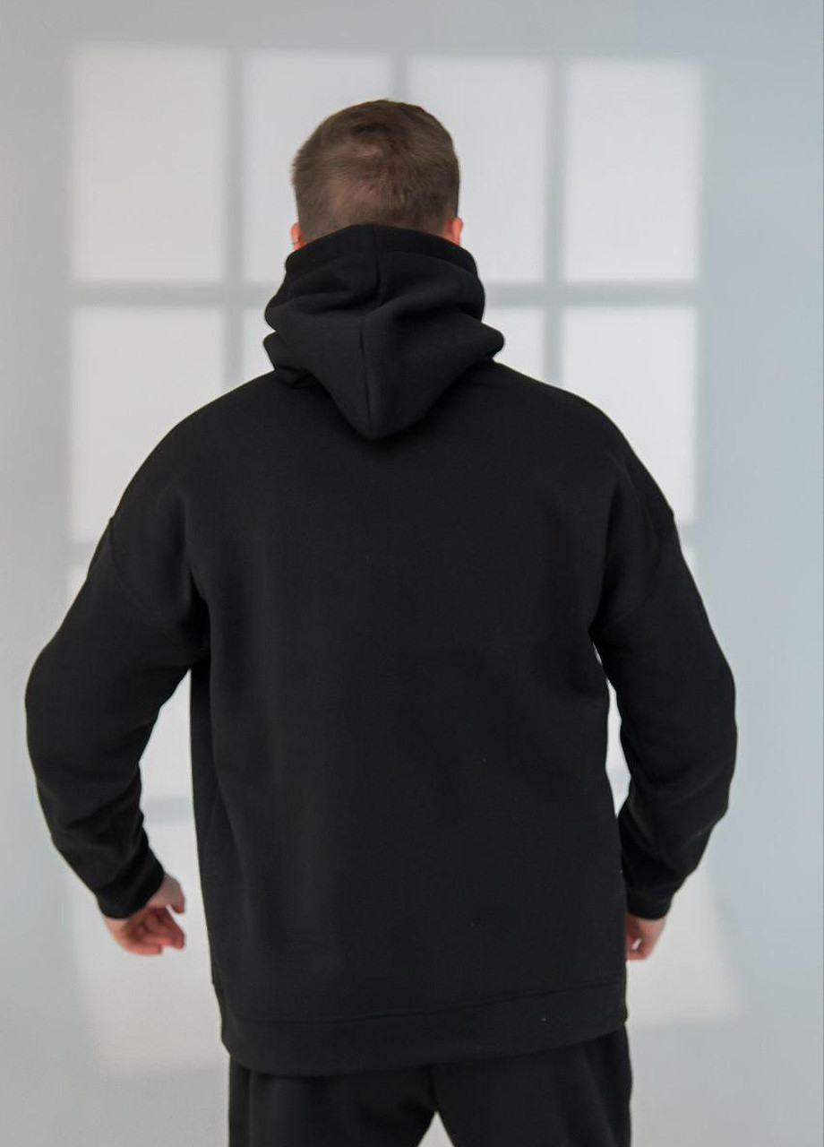 Мужской спортивный костюм на флисе черного цвета р.42/44 379848 New Trend чёрный