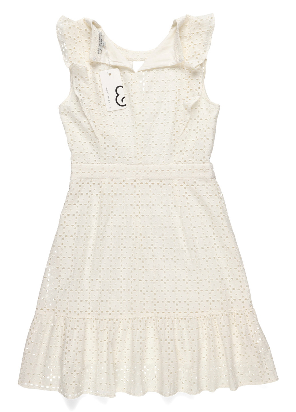 Білий кежуал сукня кльош MINT&BERRY однотонна
