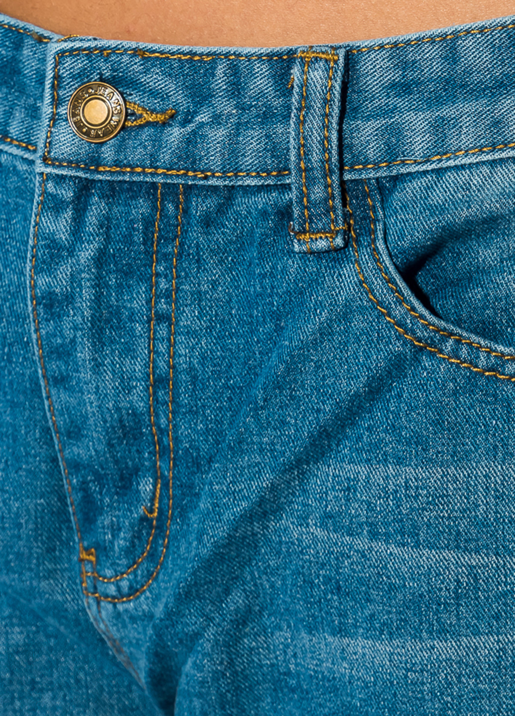Светло-синие демисезонные прямые джинсы Time of Style