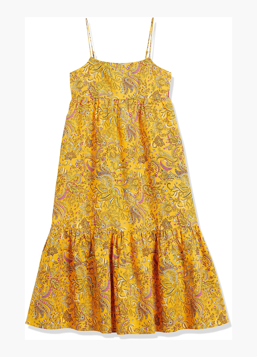 Жовтий кежуал сукня а-силует Goodthreads з квітковим принтом