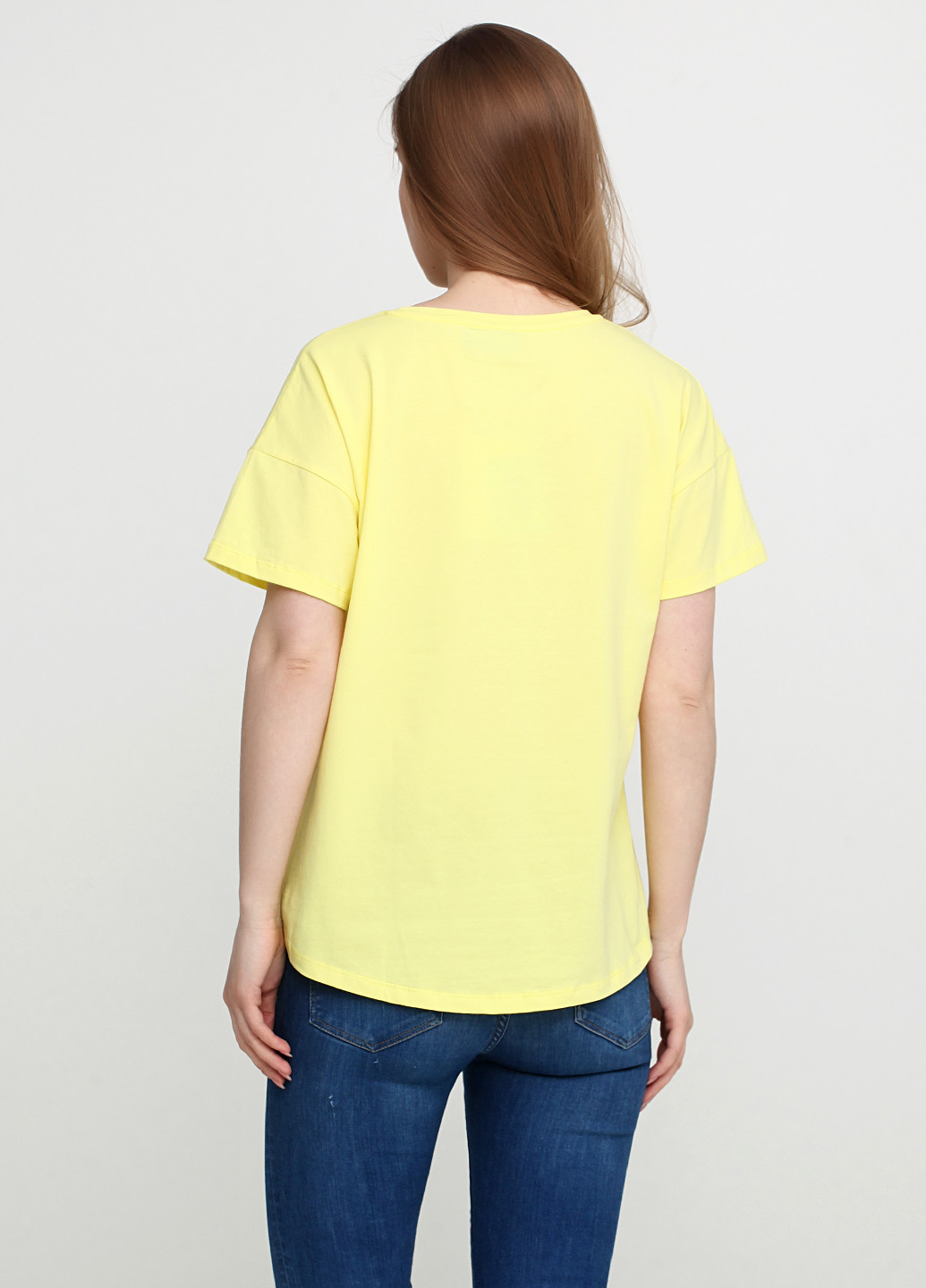 Желтая летняя футболка Monte Cervino