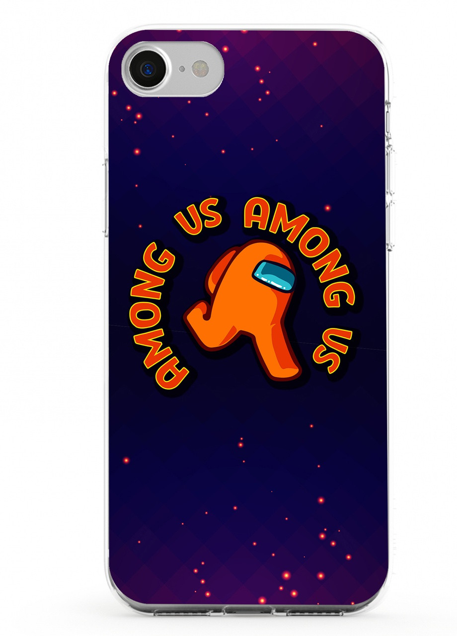 Чохол силіконовий Apple Iphone Xs Амонг Ас Помаранчевий (Among Us Orange) (8938-2408) MobiPrint (219556374)
