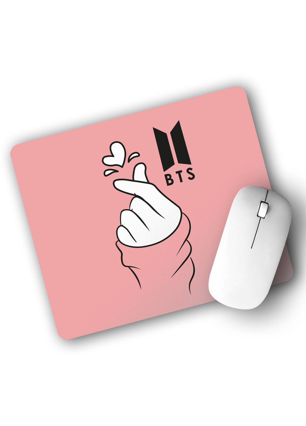 Килимок для мишки БТС (BTS) (25108-1165) 22х18 см MobiPrint (222995228)