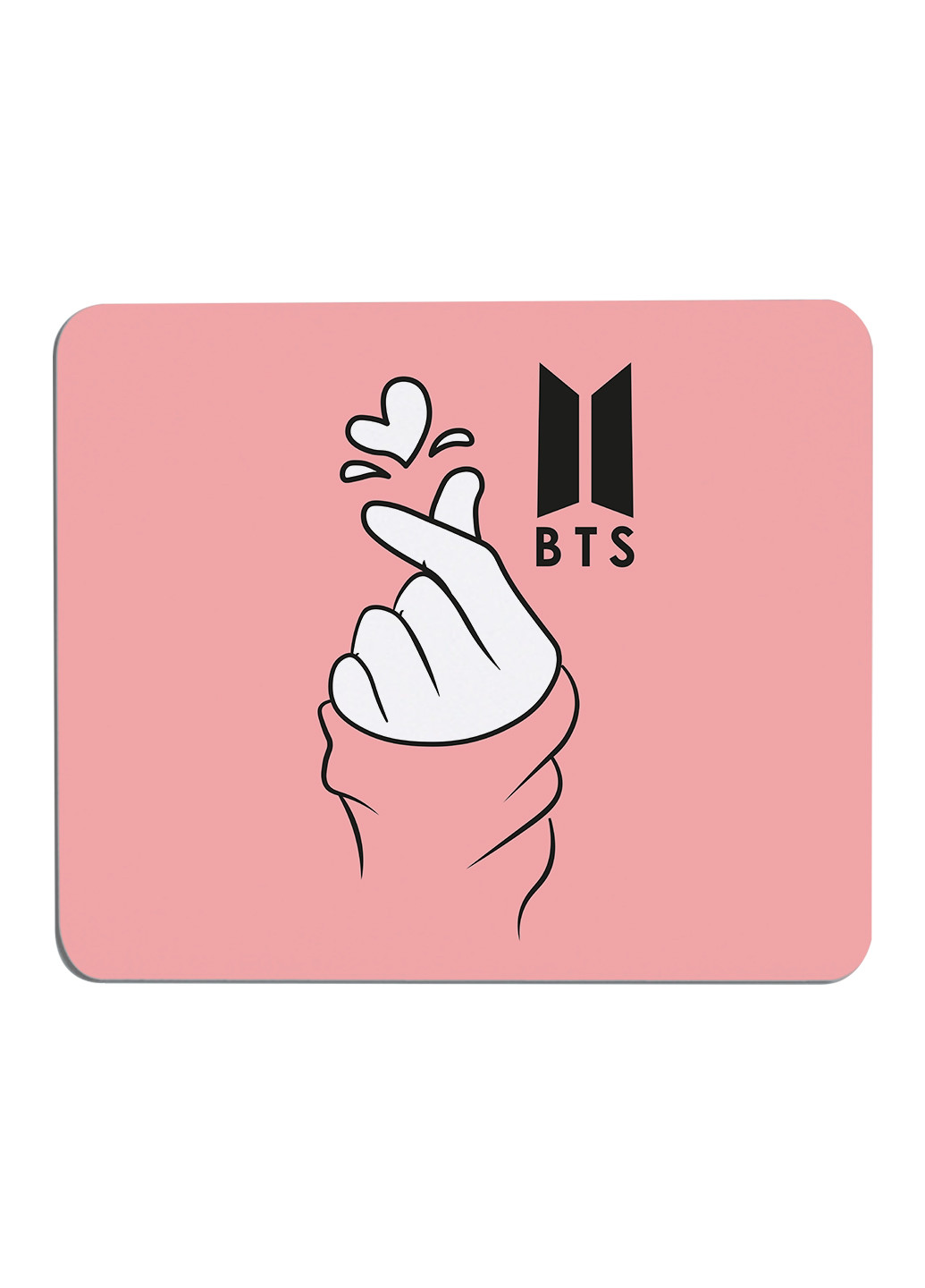 Килимок для мишки БТС (BTS) (25108-1165) 22х18 см MobiPrint (222995228)