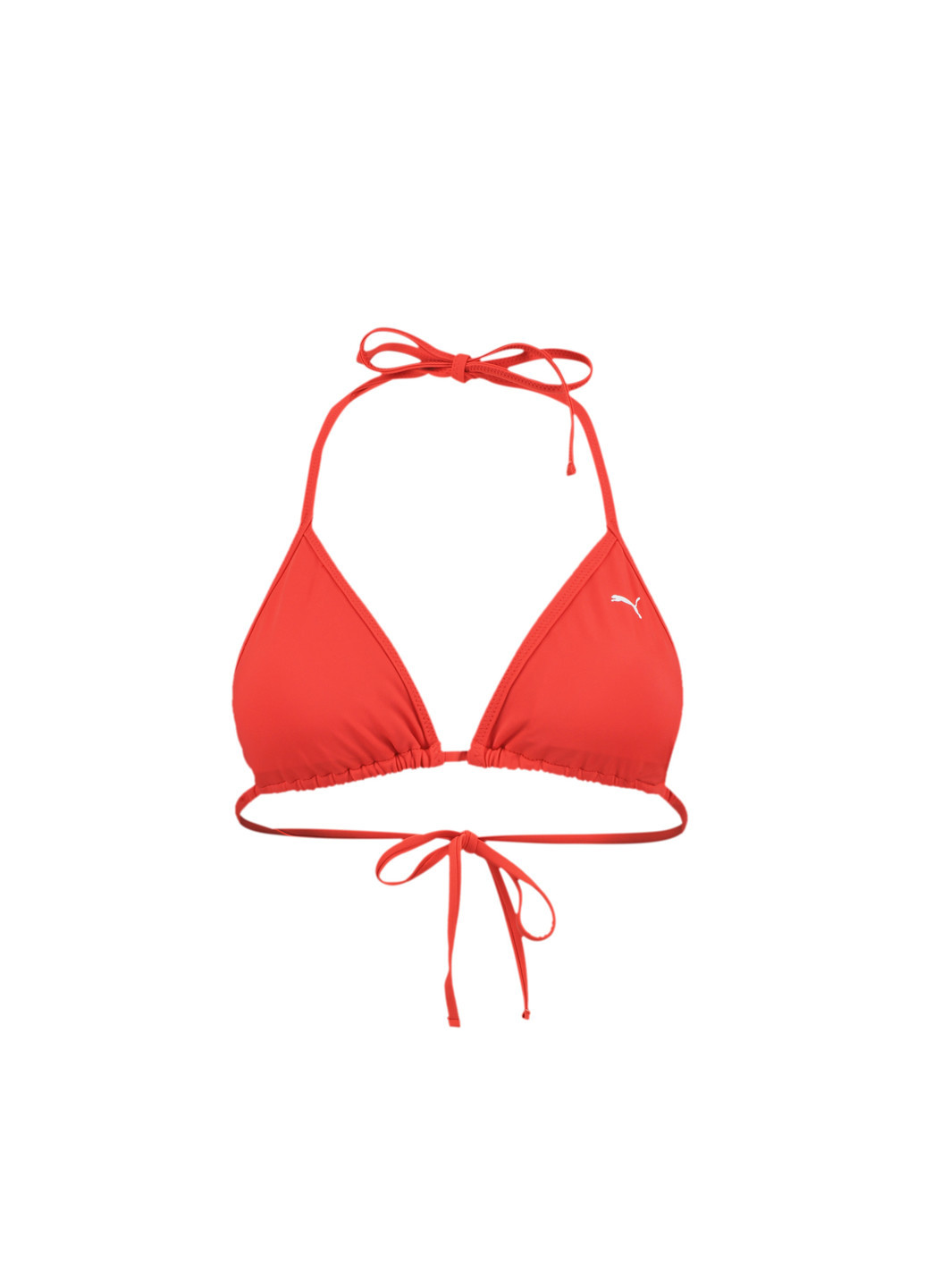 Красный демисезонный лиф для плавания swim women triangle bikini top Puma
