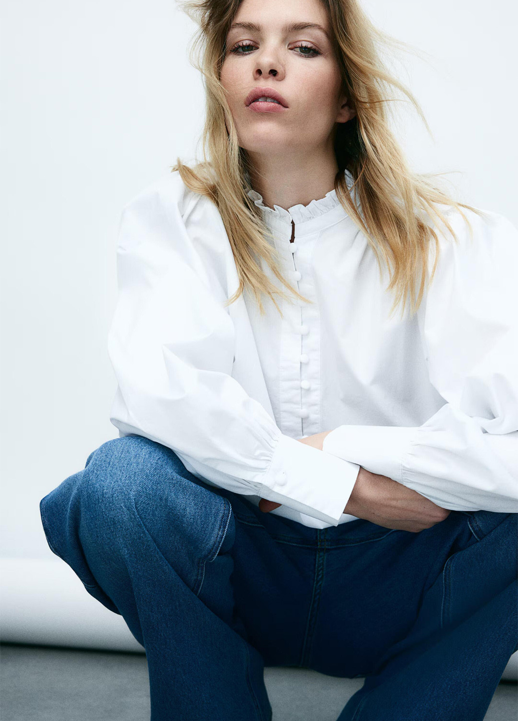 Белая блуза H&M