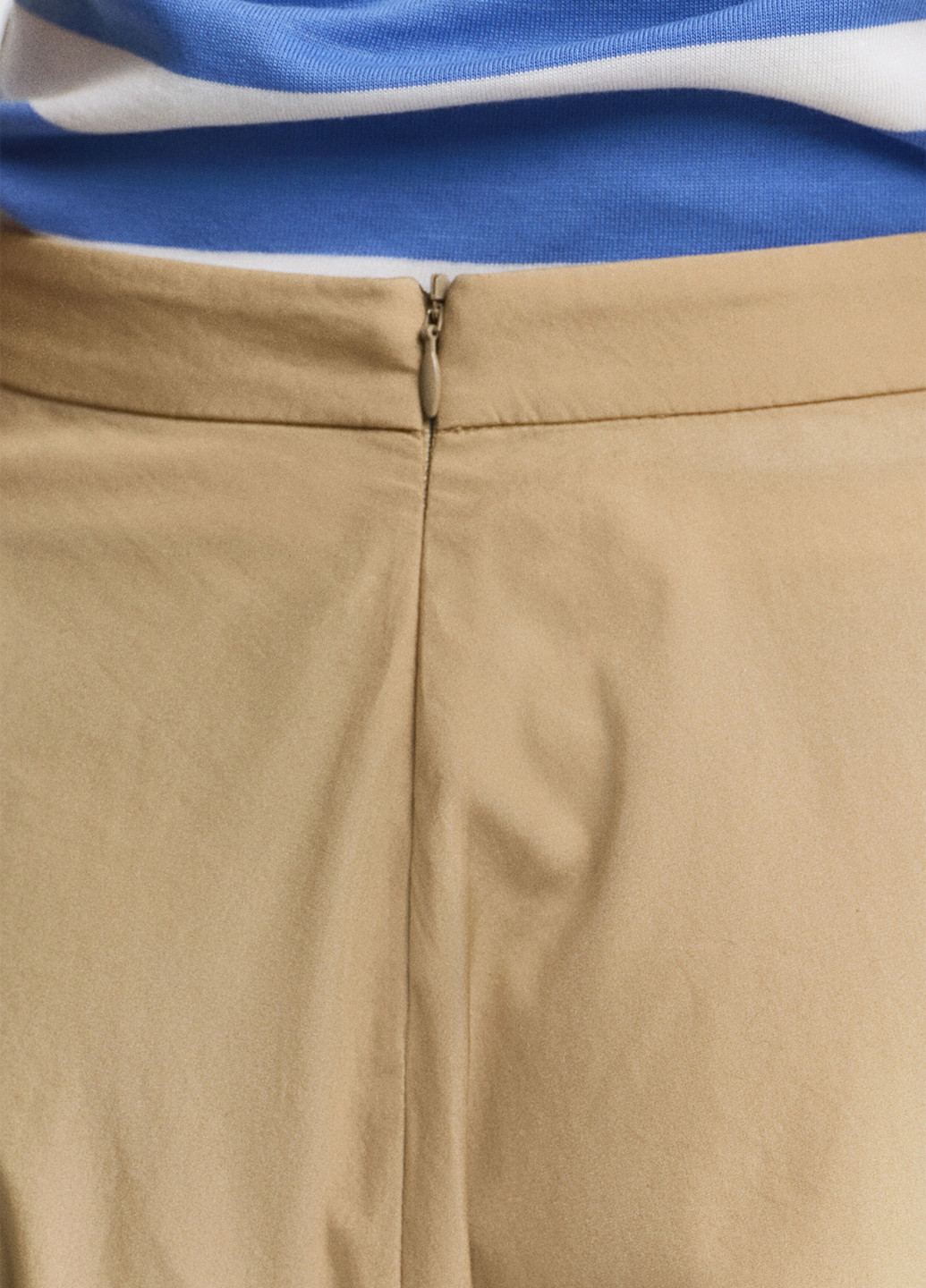 Бежевая праздничный, офисная, кэжуал однотонная юбка Gant клешированная, а-силуэта (трапеция)