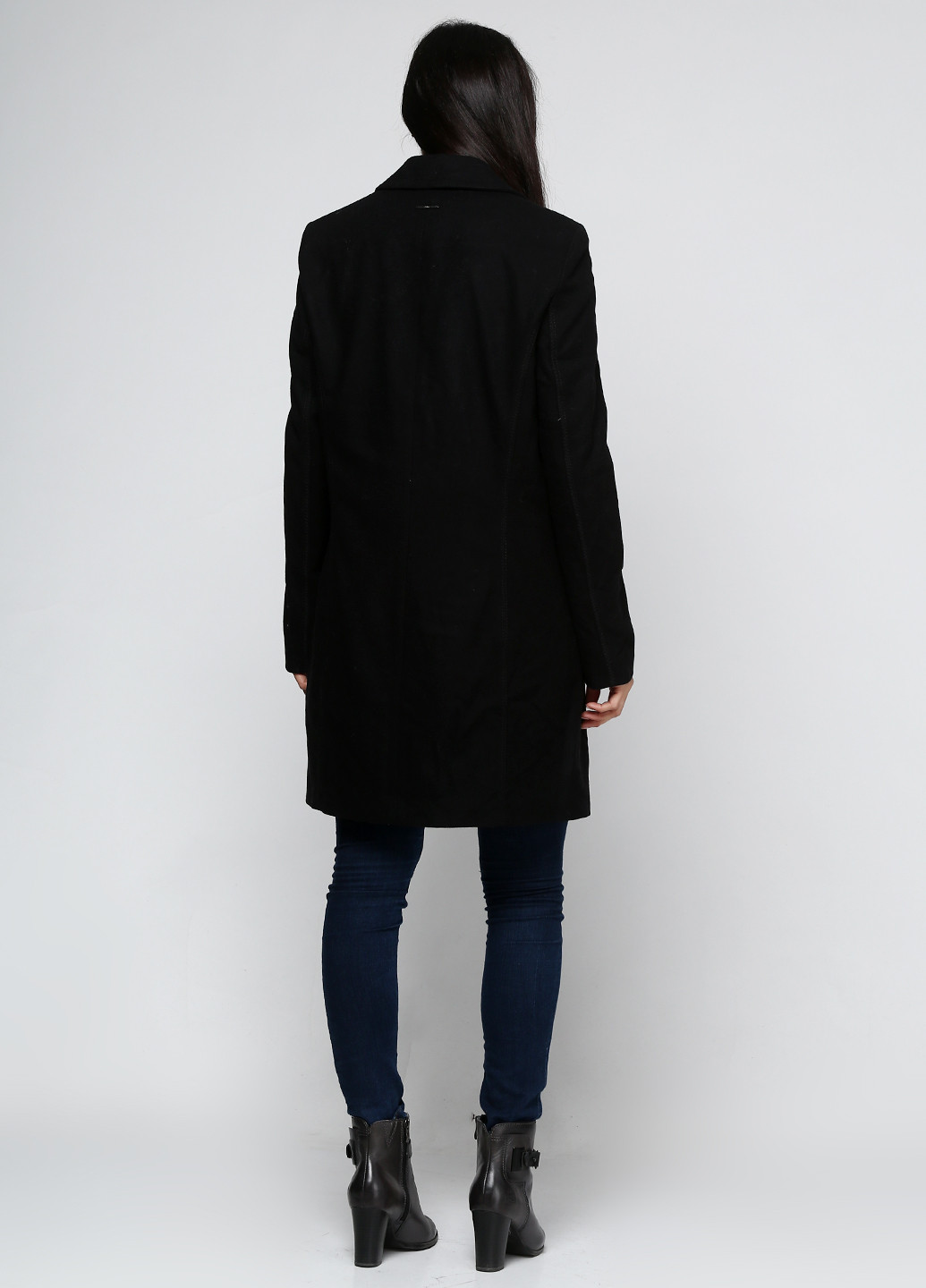 Черное демисезонное Пальто на пуговицах S.Oliver