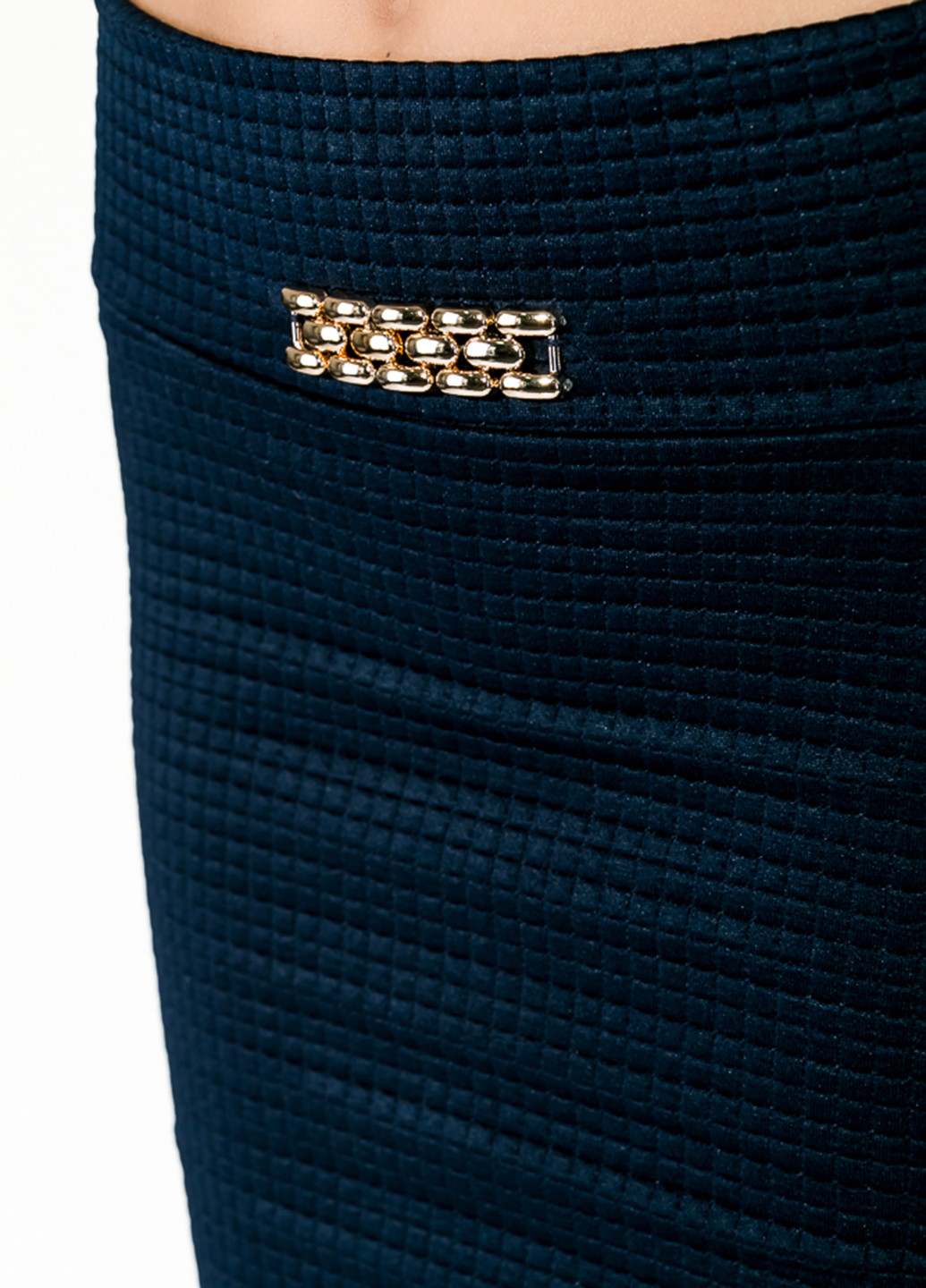 Темно-синяя офисная однотонная юбка Time of Style карандаш