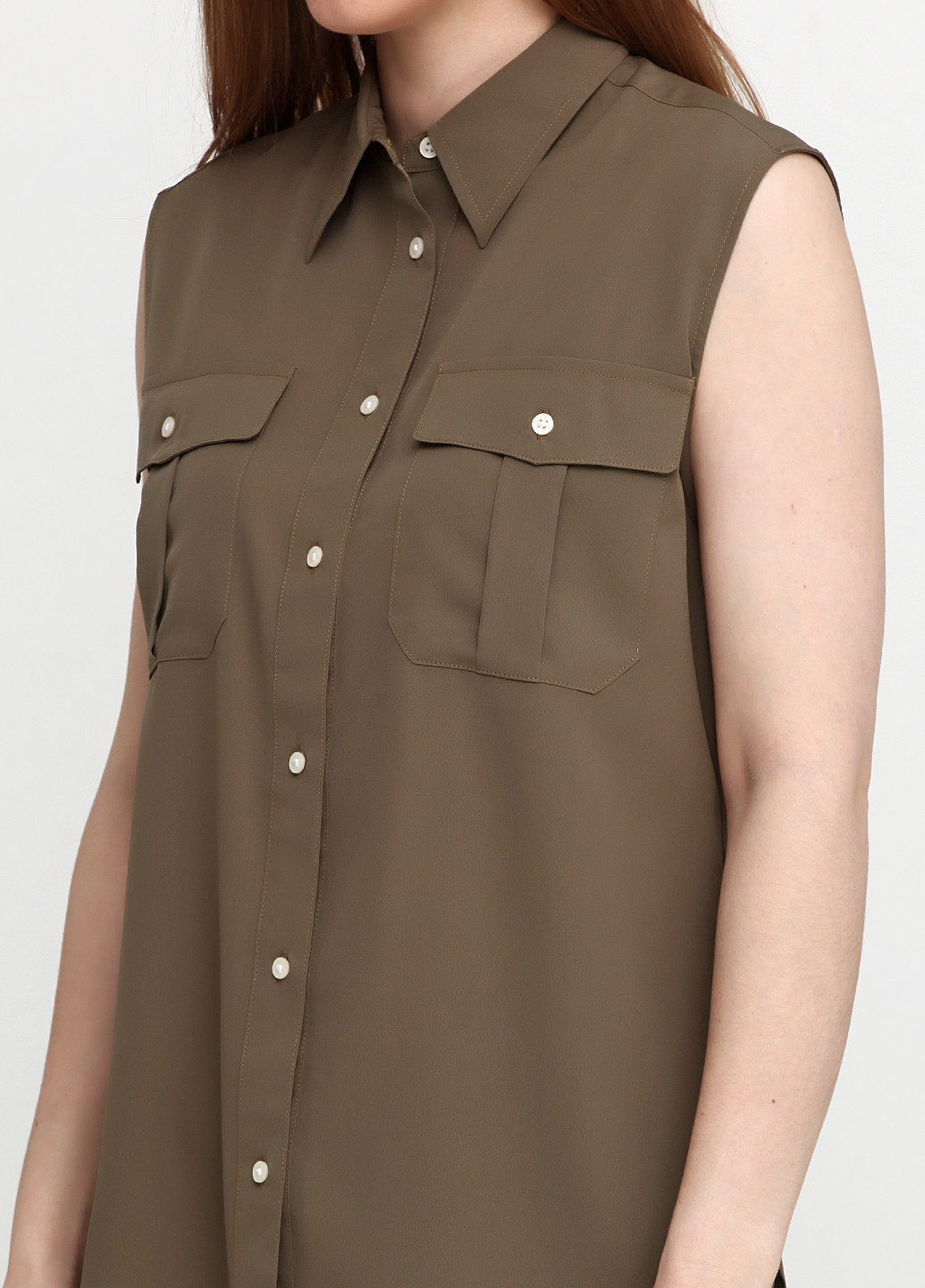 Оливковая (хаки) летняя блуза Ralph Lauren