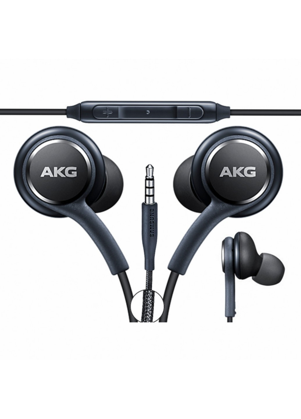 Навушники-гарнітура EO-IG955 з перемотуванням і мікрофоном Samsung 3.5 mm Black AKG (218181475)