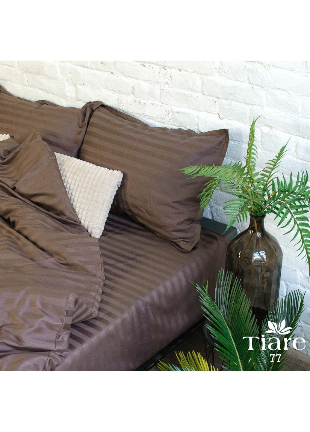 Постельное белье 77 Сатин Страйп Цветной двухспальный (77_Stripe_dv) Tiare (254076142)