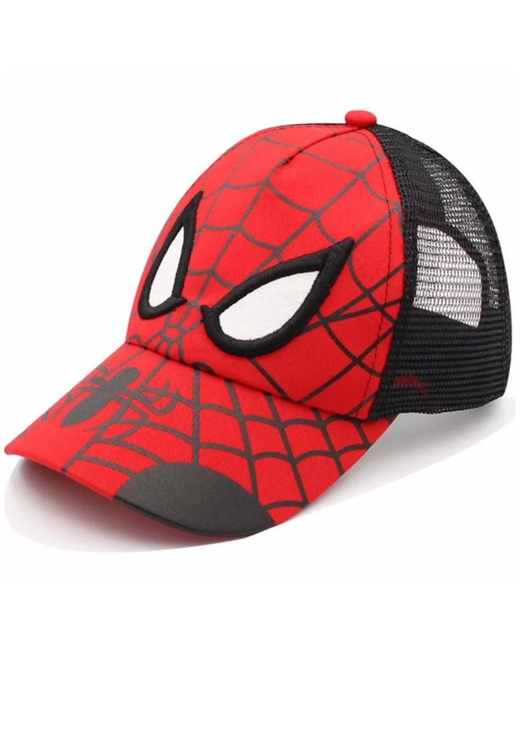 Дитяча кепка Тракер Людина Павук Spider Man з сіточкою унісекс Чорний NoName (250441808)