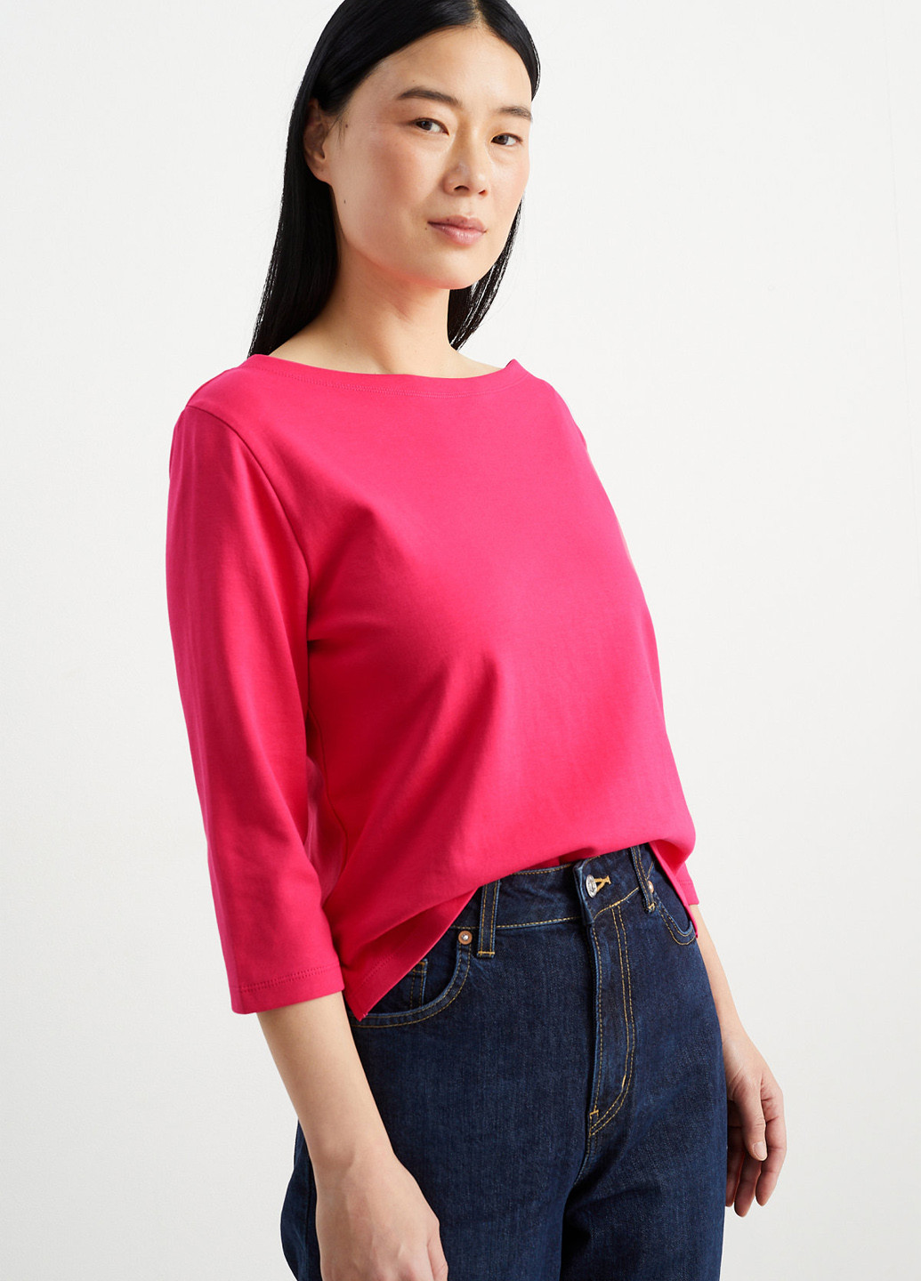 Малиновый демисезонный свитер C&A