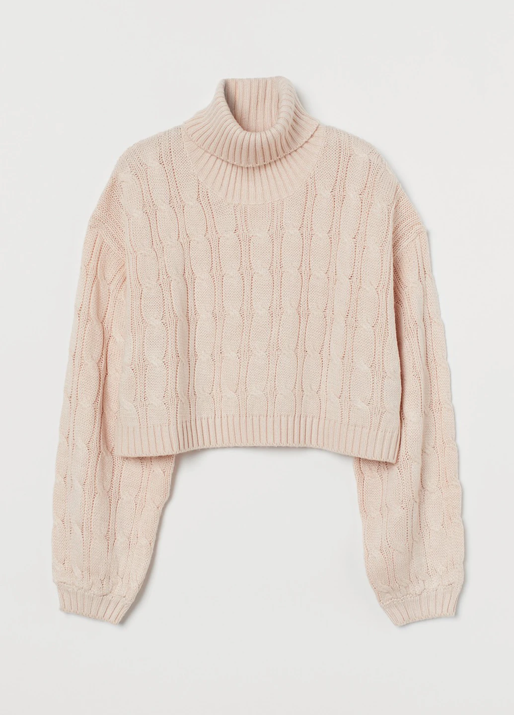 Светло-розовый демисезонный свитер H&M