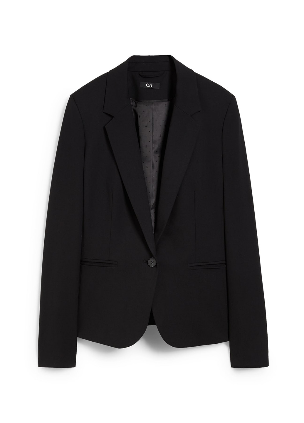 Черный женский жакет C&A однотонный - демисезонный