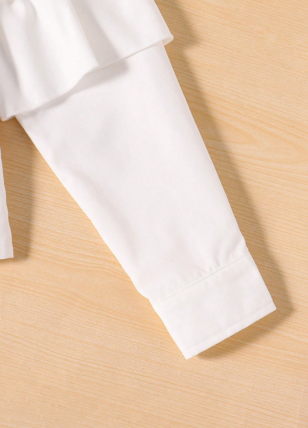 Белая однотонная блузка SHEIN демисезонная