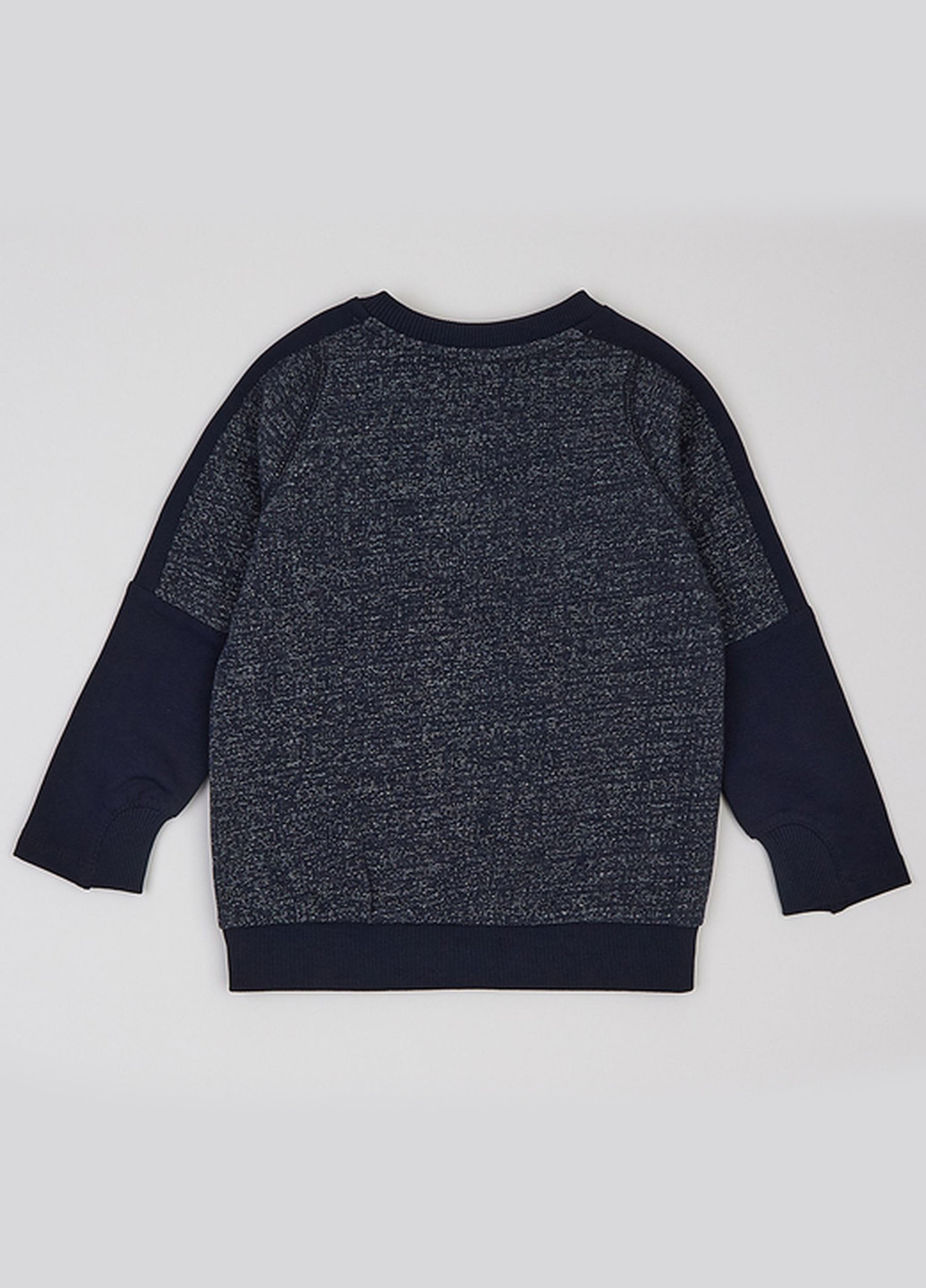 Ляля свитшот однотонный индиго кэжуал хлопок, двунитка