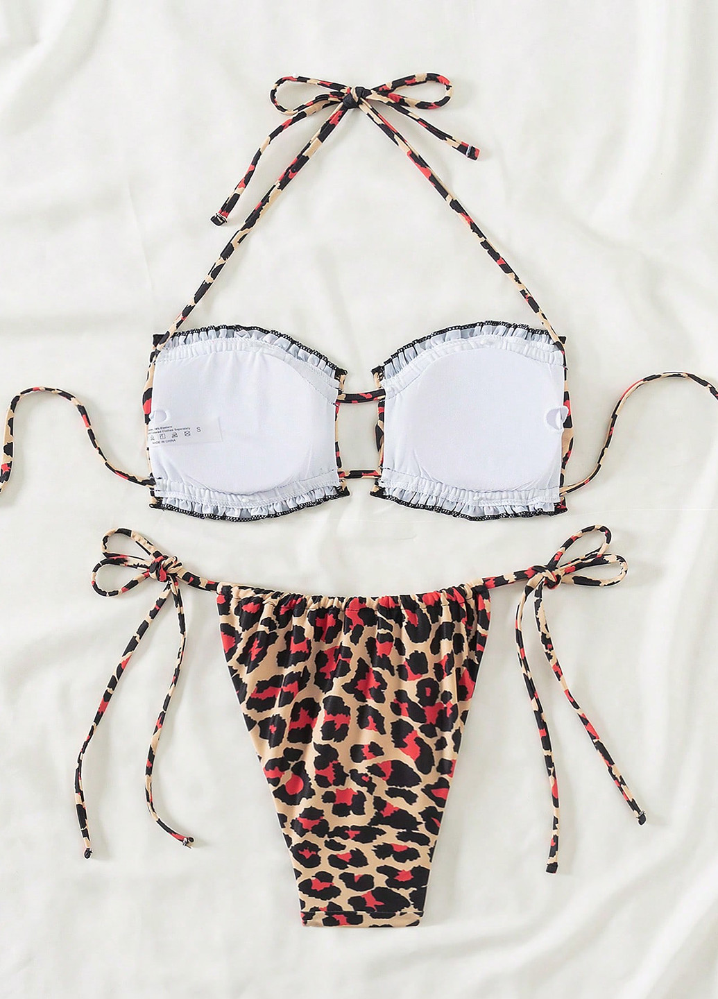 Комбінований літній купальник (ліф, трусики) бікіні SHEIN