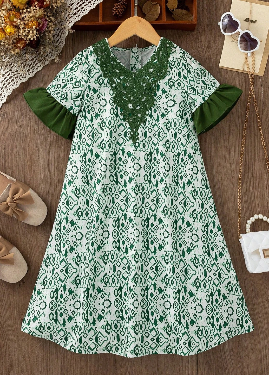 Зелена сукня SHEIN (331019300)