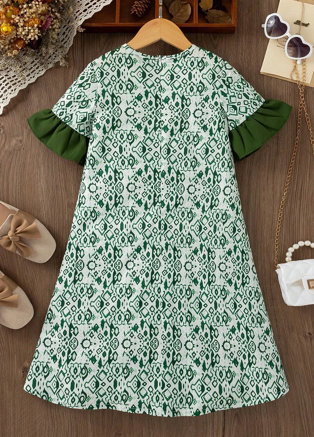 Зелена сукня SHEIN (331019300)