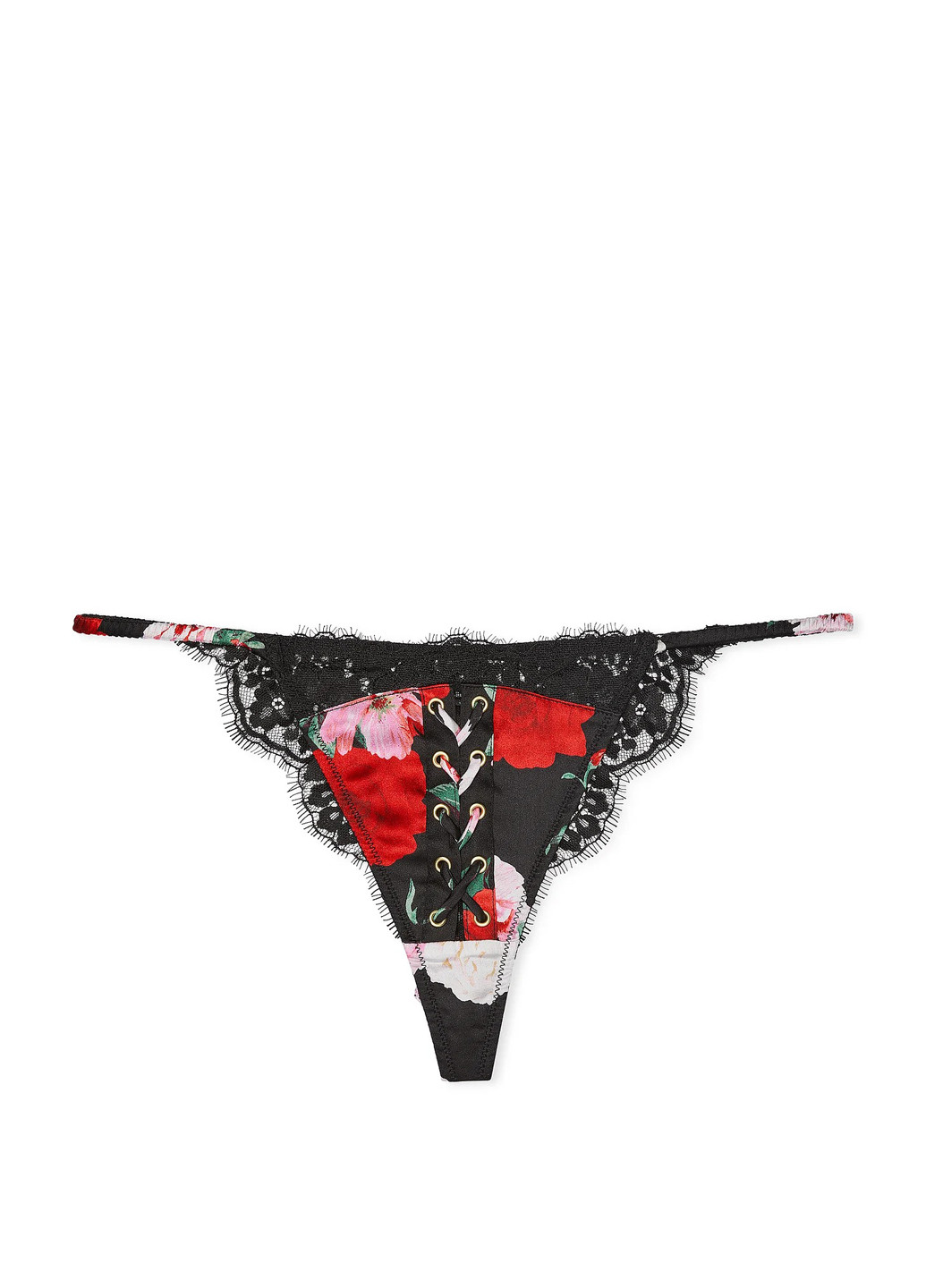 Чорний демісезонний комплект (корсет, трусики) Victoria's Secret