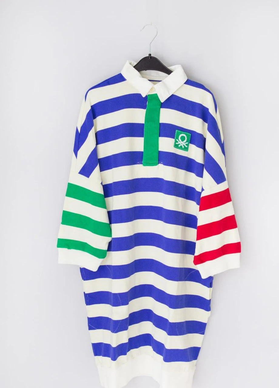 Комбінована кежуал сукня United Colors of Benetton в смужку