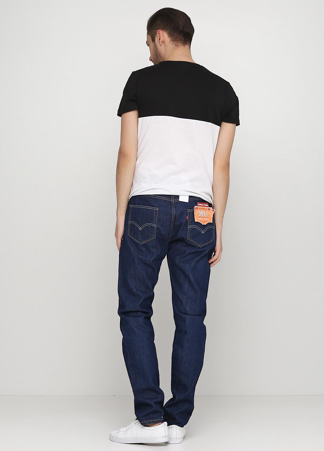 Темно-синие демисезонные со средней талией джинсы Levi's