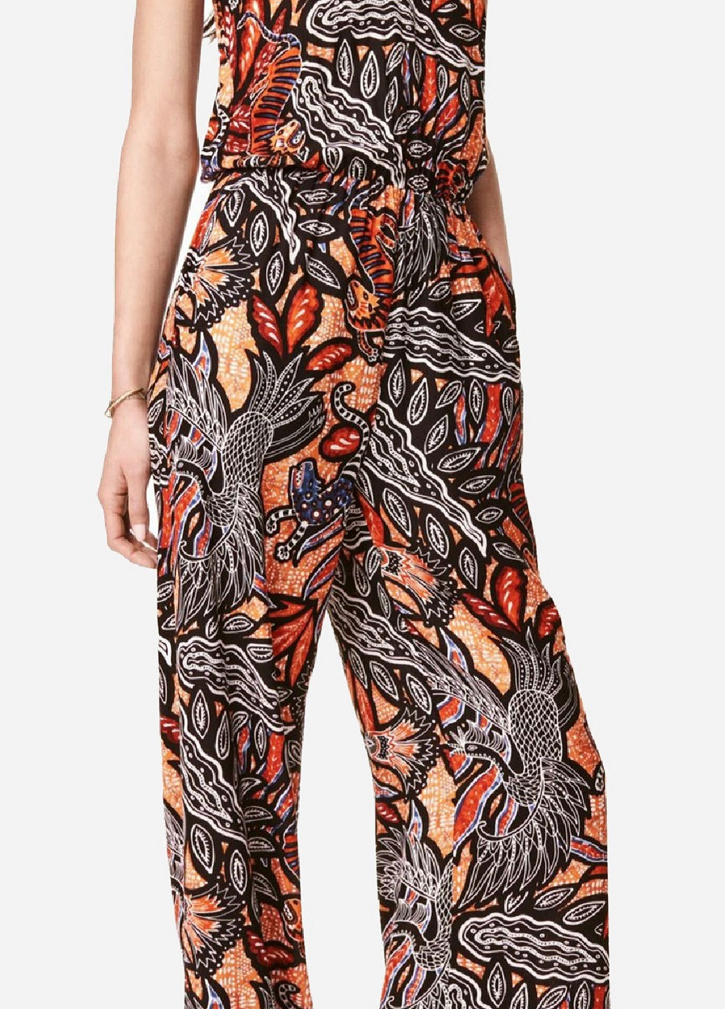 Комбинезон H&M комбинезон-брюки рисунок комбинированный кэжуал вискоза