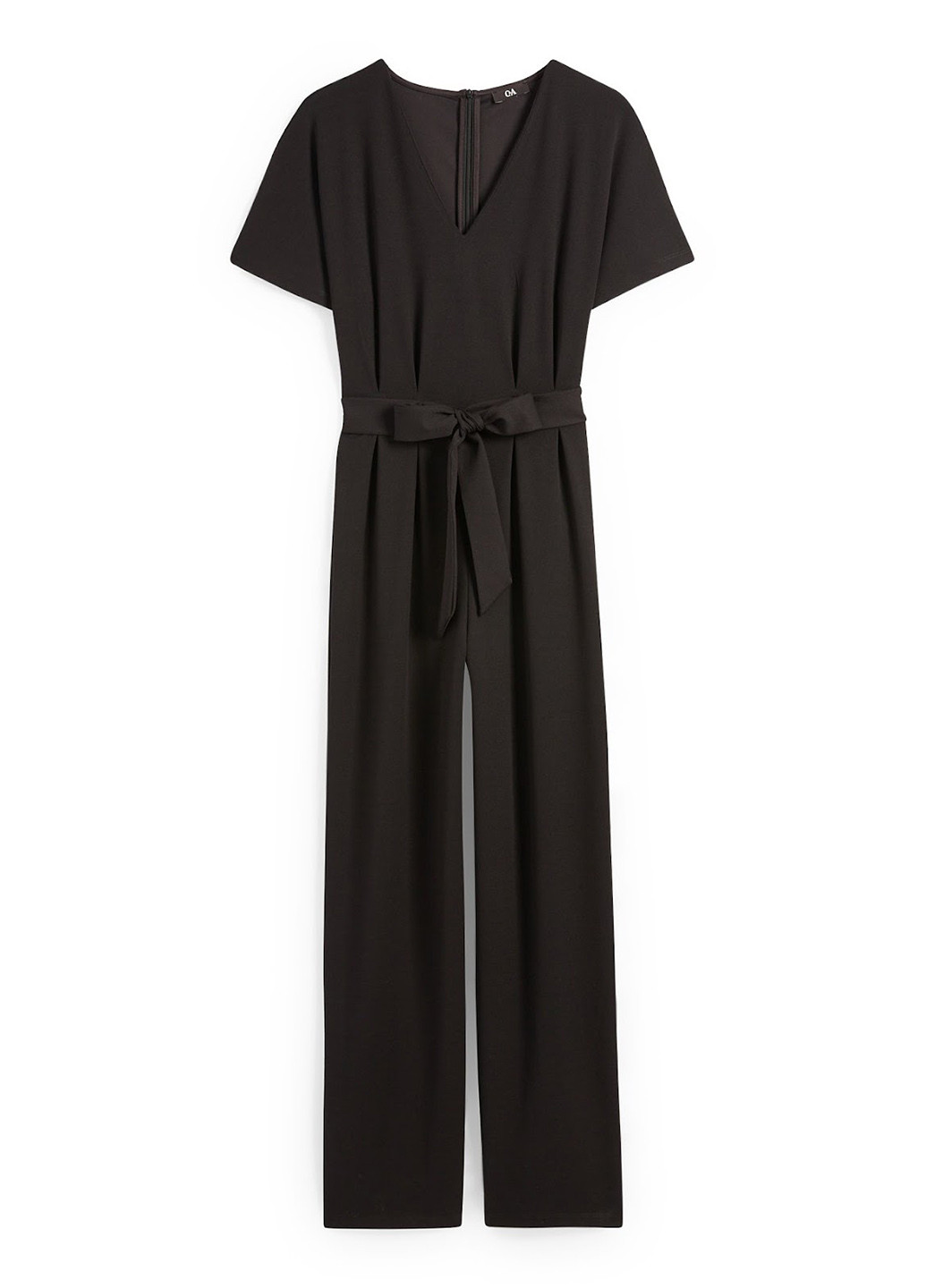 Комбинезон C&A комбинезон-брюки однотонный чёрный кэжуал полиэстер