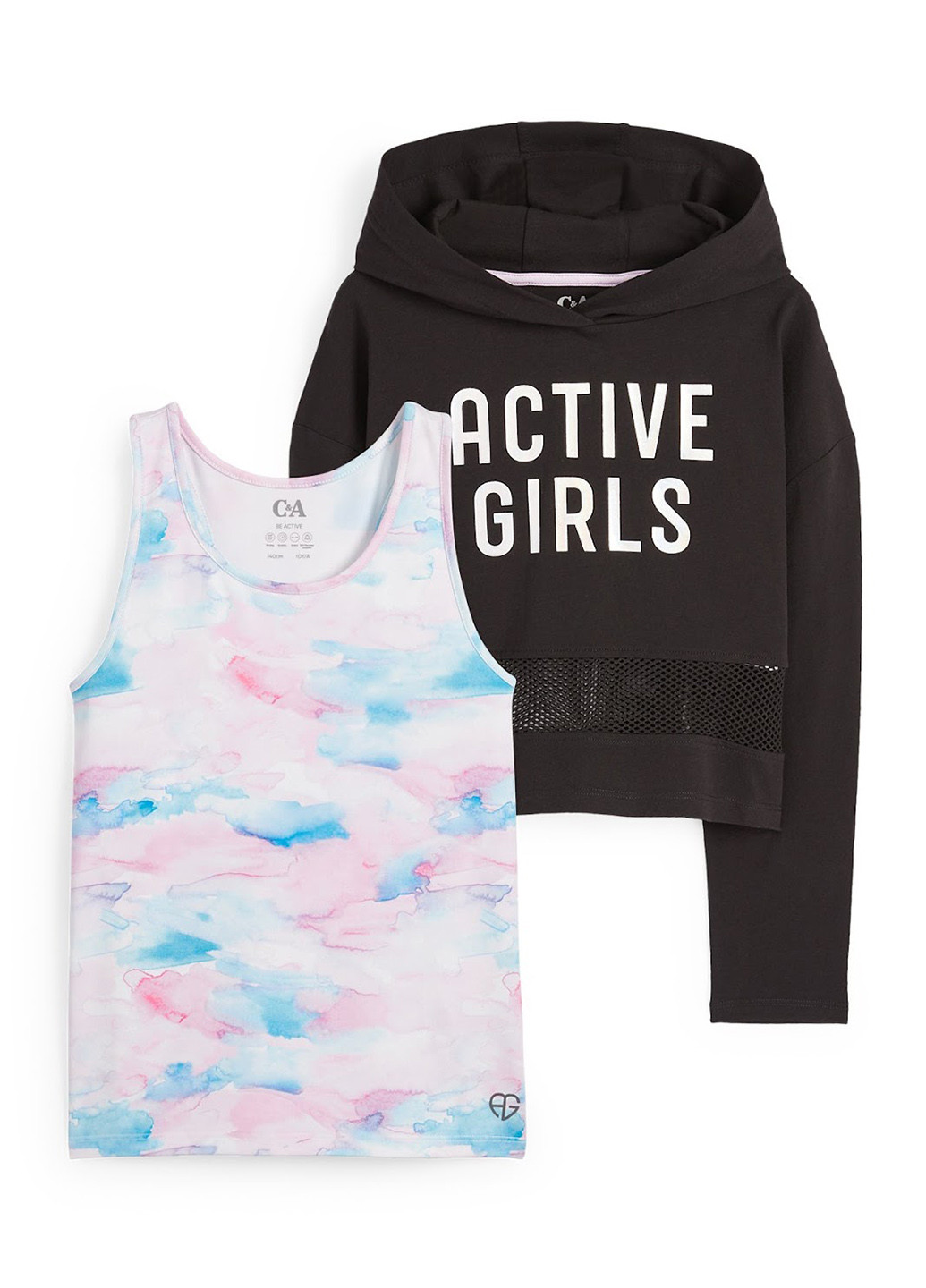 Комбинированный демисезонный комплект (худи, майка) C&A