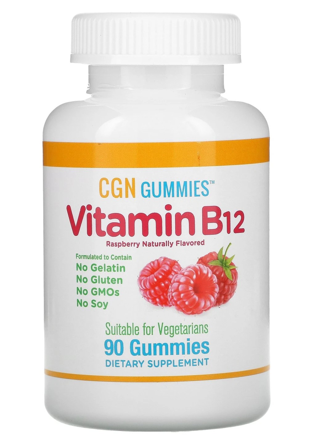 Витамин В12 Vitamin B12 90 Gummies (Raspberry) California Gold Nutrition (254325745)